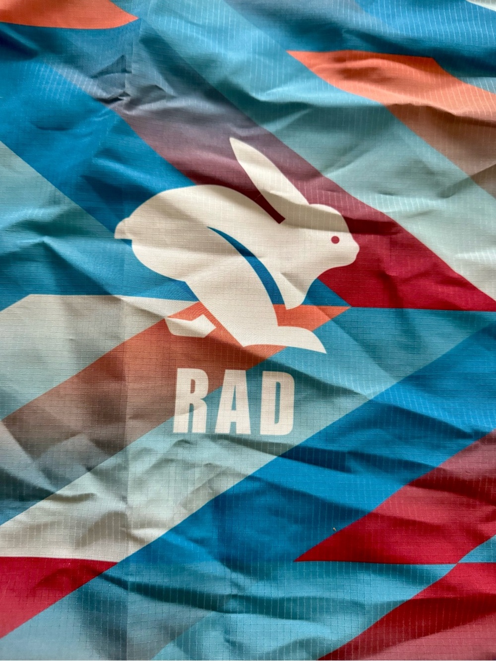 2023 RAD Rabbit Drawstring Bag | NWT | Mykonos Blue | Rabbit Running Apparel - Picture 4 of 7